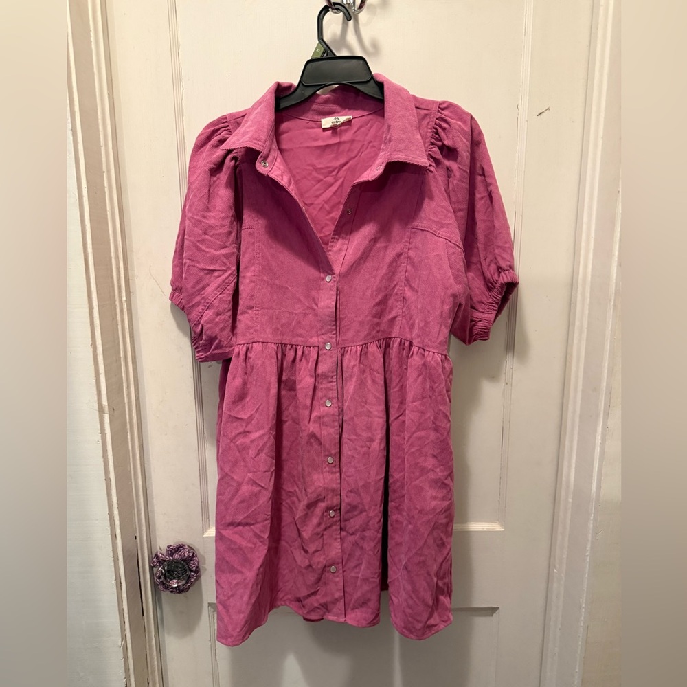 Entro Pink Mini Dress - Picture 2 of 6